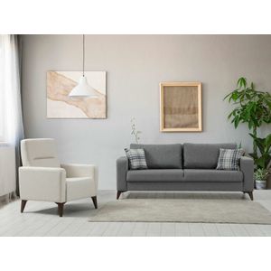 Kristal 3+1 - Dark Grey, Beige Dark Grey
Beige Sofa Set