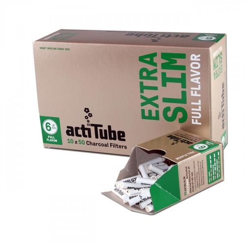 ActiTube' filteri sa aktivnim ugljenom Extra slim Full Flavor / veliko pakiranje / 500 filtera slika 1