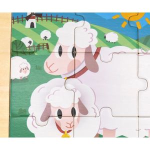 Puzzle na podlošku 9 dijelova ovca