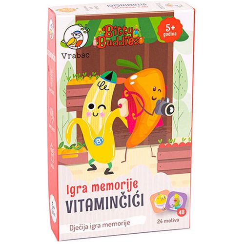 VRABAC BITTY BUDDIES, igra memorije - Vitaminčići slika 2