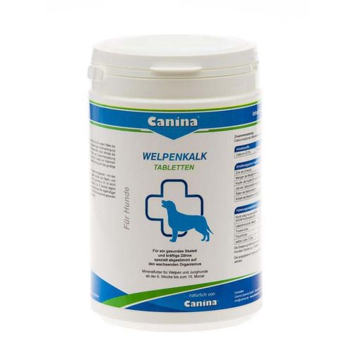 Canina Welpenkalk Tabletten, za snažni kostur i zube štenaca, tablete, 350g (350 tableta) slika 1