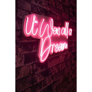 Wallity It was all a Dream - Pink Pink Dekorativna Plastična LED Rasveta