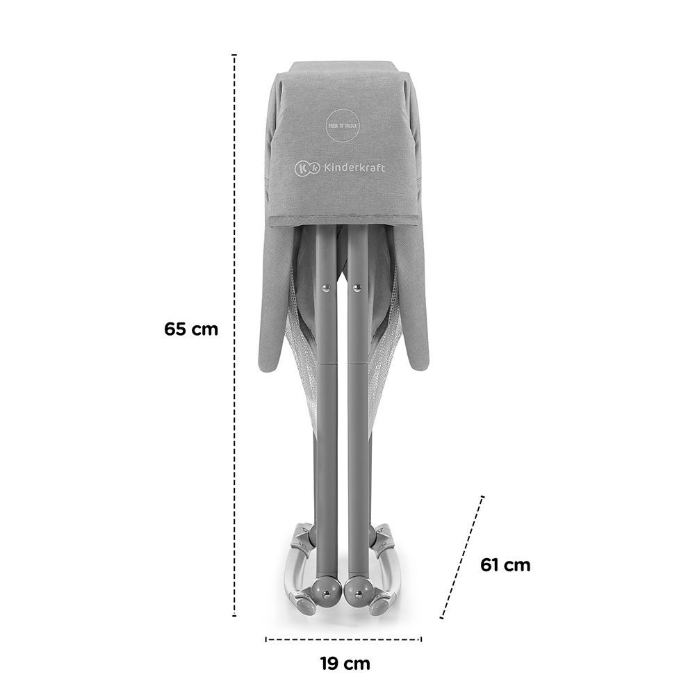 Kinderkraft Sklopiva kolijevka LOVI 3U1 Grey slika 13