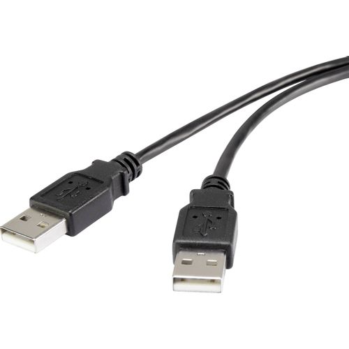 Renkforce USB 2.0  [1x muški konektor USB 2.0 tipa a - 1x muški konektor USB 2.0 tipa a] 1.00 m crna pozlaćeni kontakti Renkforce USB kabel USB 2.0 USB-A utikač, USB-A utikač 1.00 m crna pozlaćeni kontakti RF-4463028 slika 3