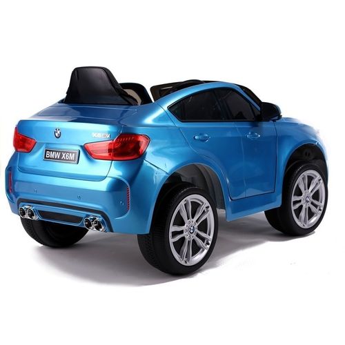 Licencirani auto na akumulator BMW X6  - plavi/lakirani slika 4