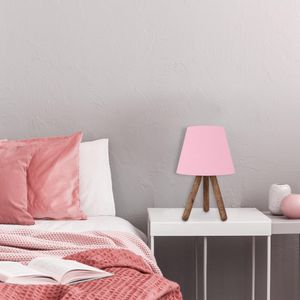 AYD-1967 Roze Lampa na Stolu od Orahovog Drveta