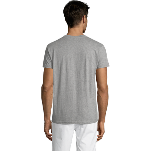 REGENT unisex majica sa kratkim rukavima - Grey melange, XXL  slika 4