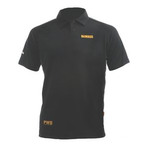 DEWALT MUŠKA POLO MAJICA KRATKI RUKAV CRN XXL DWC125-013-XXL