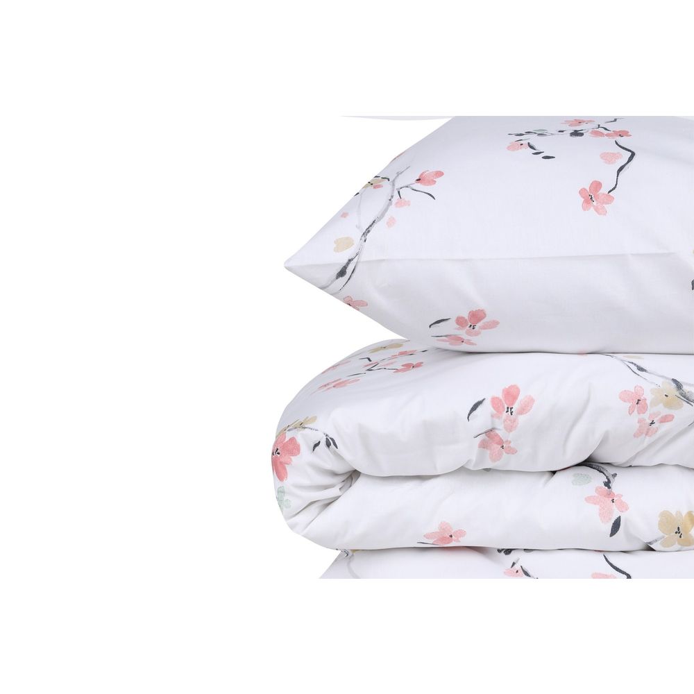 Ranforce King Posteljina Set (FR) Jasmine - Bijela i Losos slika 4