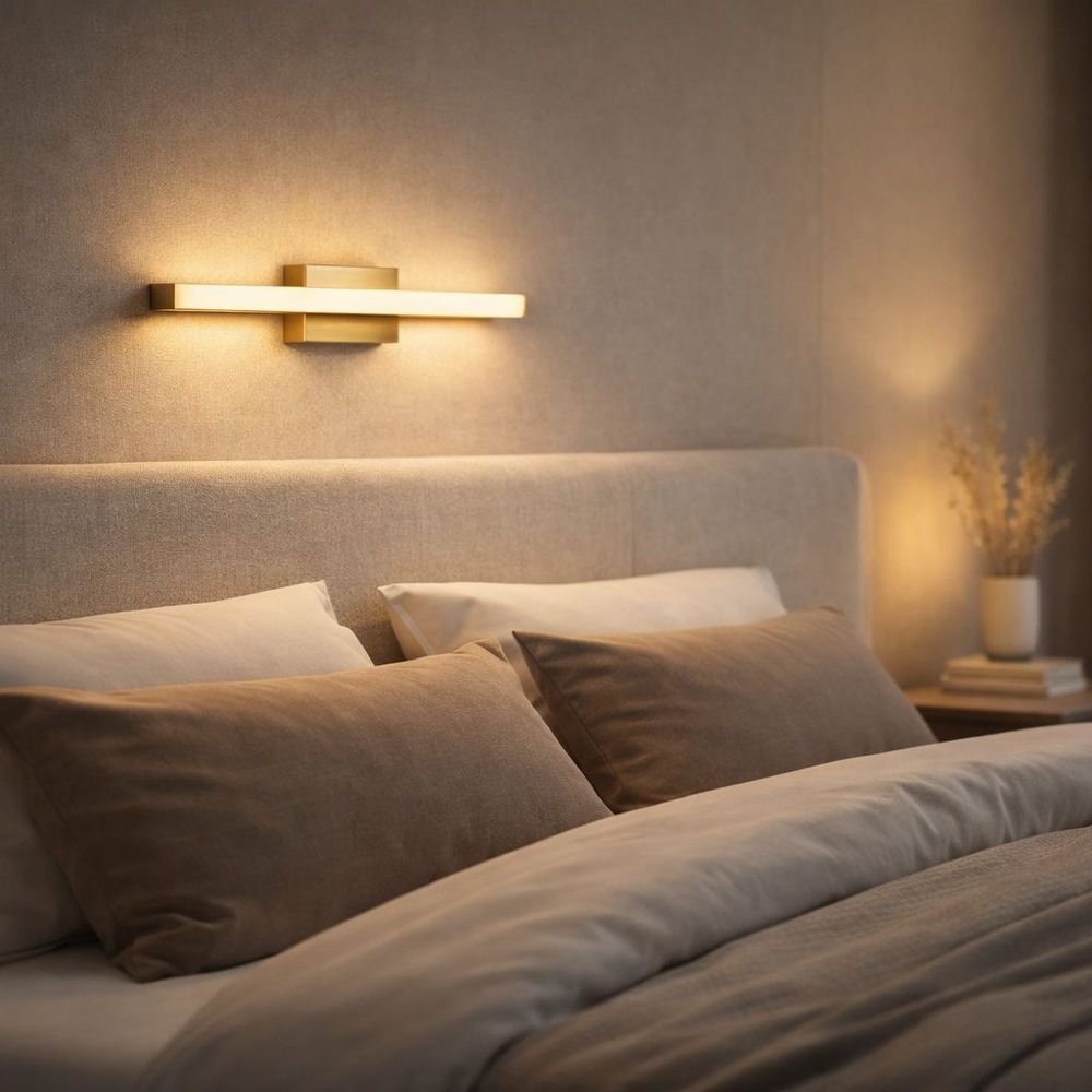 Zidni svijećnjak LED 42CM APP1851-1W BRUSH GOLD slika 6
