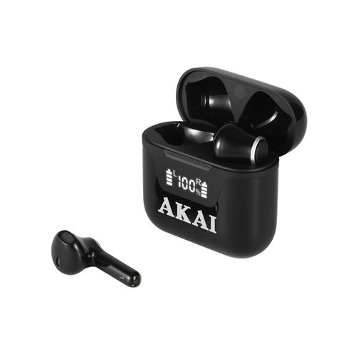 AKAI slušalice sa mikrofonom, Bluetooth, In-ear, crne BTE-J101 slika 2