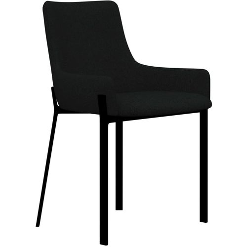 Blagovaonske stolice od tkanine 6 kom crne slika 15