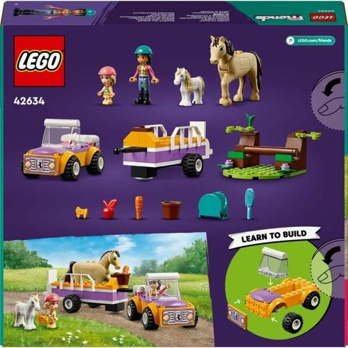 Igra Gradnje Lego 42634 Horse &amp; Pony Trailer Pisana 105 Dijelovi slika 1