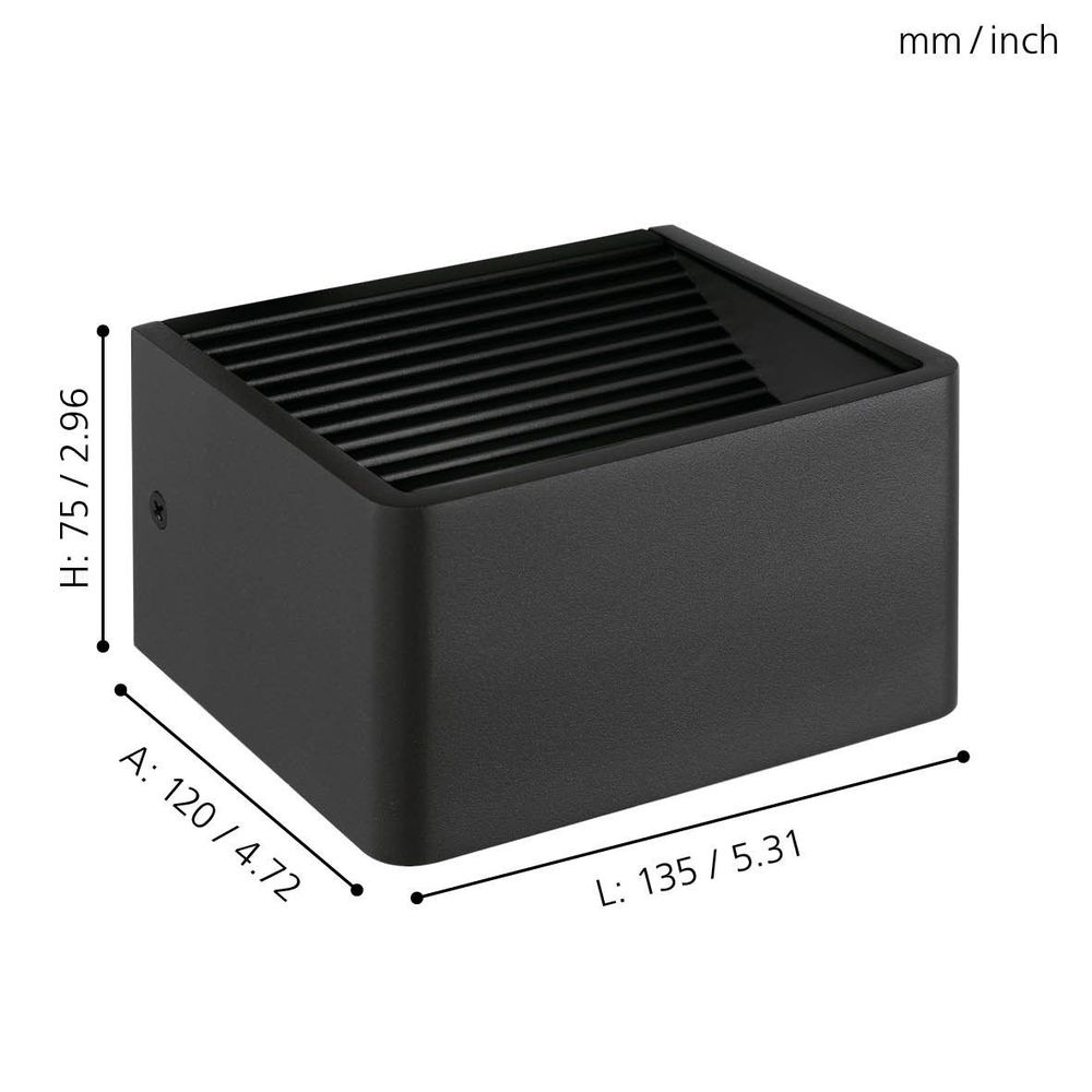 Eglo  Doninni 1 vanjska/zidna, led, 6w, 750lm, antracit  slika 4