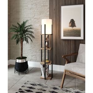 Opviq Nora SRC Natural
Black Floor Lamp