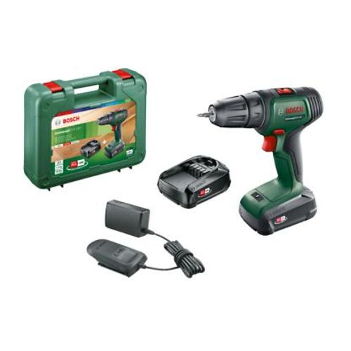 Bosch odvijač-bušilica aku UniversalDrill 18V (2x1,5 Ah) + AL 1810 CV  slika 1