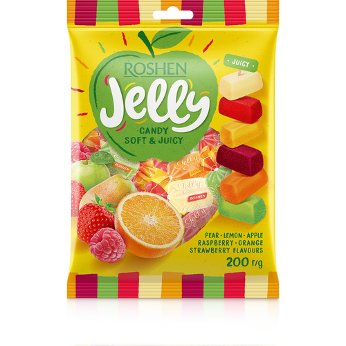 Roshen Jelly žele bomboni mix voćni okus 200g slika 1