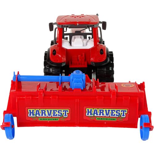 Traktor s plugom crveni slika 5