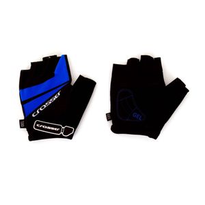 Rukavice CROSSER CG-512 SHORT FINGER black / Blue L