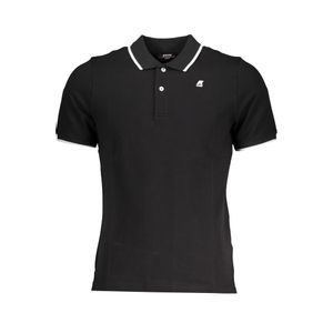 K-WAY BLACK MEN'S SHORT SLEEVED POLO SHIRT