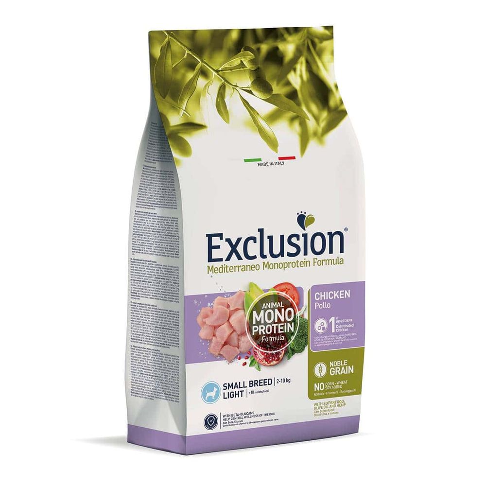Exclusion Mediterraneo – Adult LIGHT, small breed 2kg slika 1