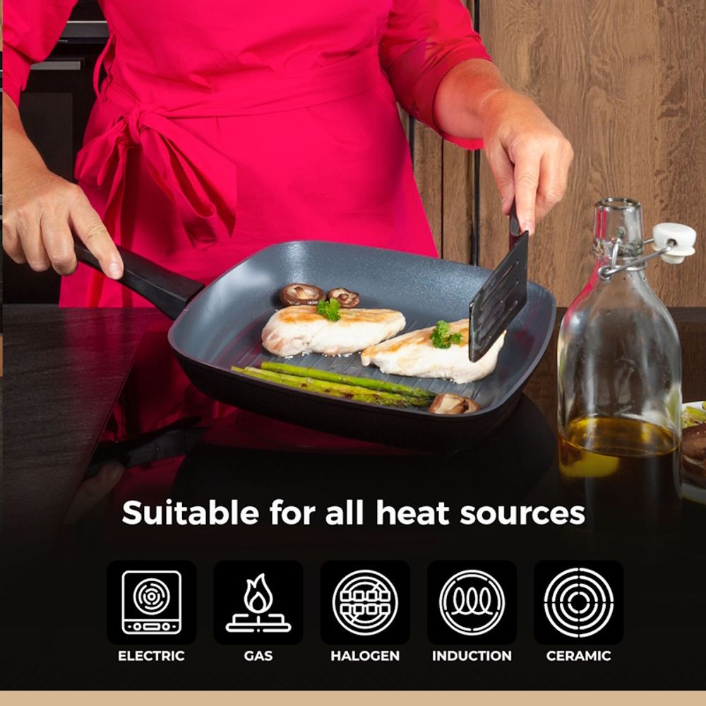 BE Living Grill tava Delight Black 28 cm slika 7