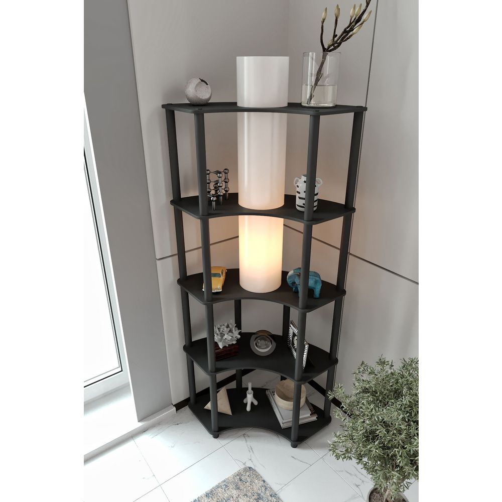Podna Lampa Conrad - Crna slika 6