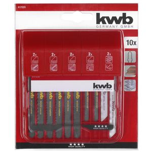 KWB set listova za ubodnu pilu za drvo i metal, 10/1, s20
