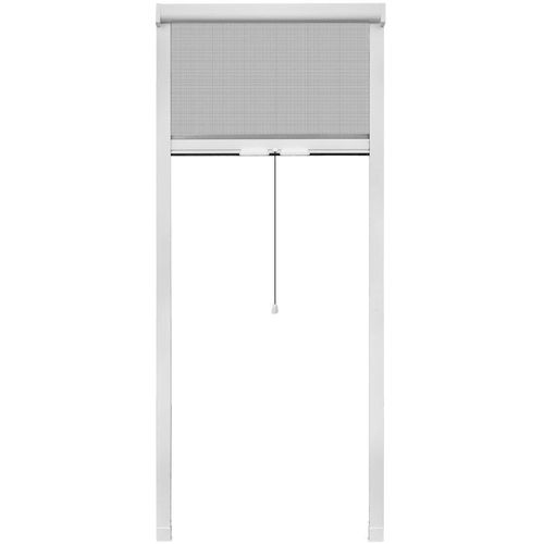 Bijela prozirna prepreka za kukce za spuštanje preko prozora 80x170cm slika 6