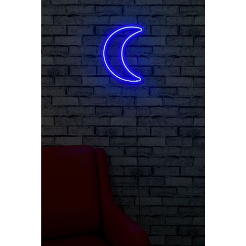 Wallity Ukrasna plastična LED rasvjeta, Crescent - Blue slika 3