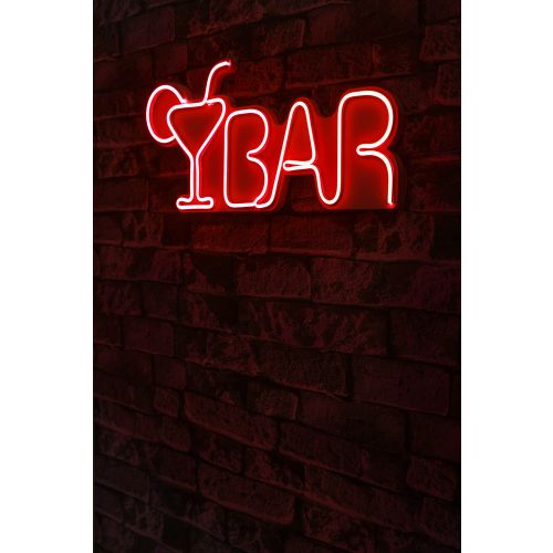 Wallity Ukrasna plastična LED rasvjeta, Bar - Red slika 1