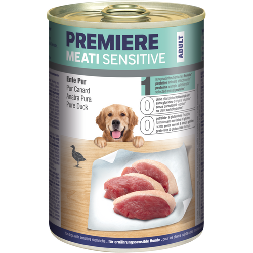 Premiere Dog Meati Sensitive Pačetina  400g konzerva slika 1