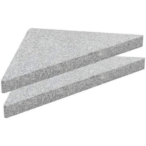 Postolje za suncobran granitno 15 kg trokutasto sivo slika 24