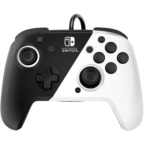 PDP NINTENDO SWITCH FACEOFF DELUXE CONTROLLER + AUDIO PDP BLACK &amp; WHITE slika 1