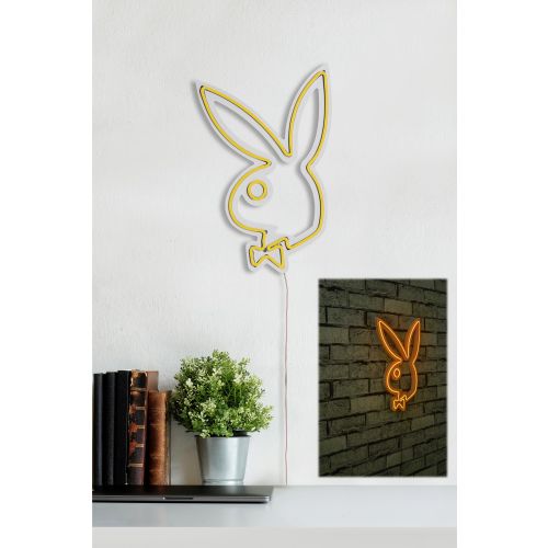 Wallity Ukrasna plastična LED rasvjeta, Playboy - Yellow slika 13