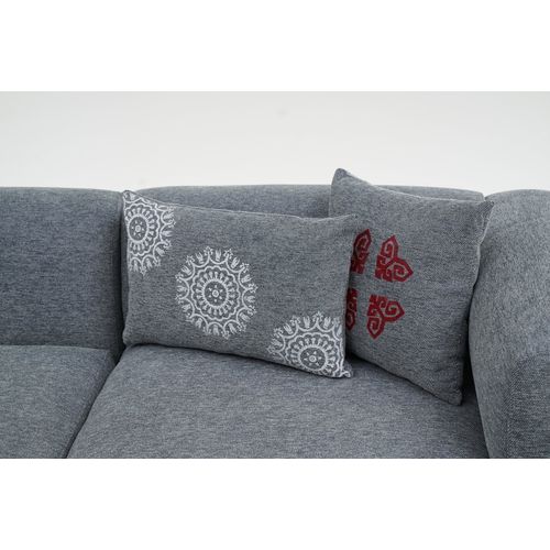 Linden Mini Right - Grey Grey Corner Sofa slika 7