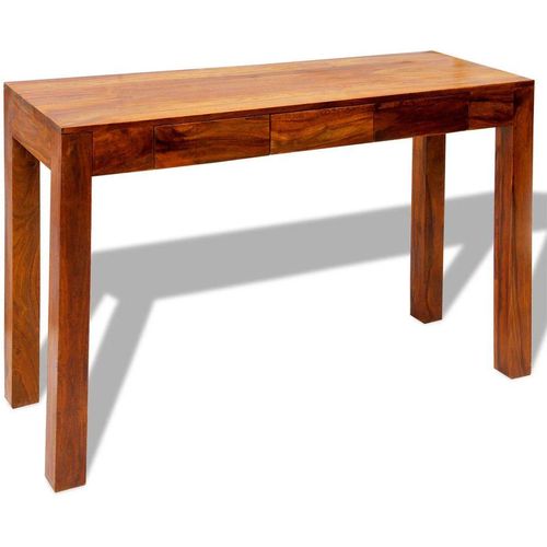 Konzolni stol s 3 ladice 80 cm od masivnog drva šišama slika 6