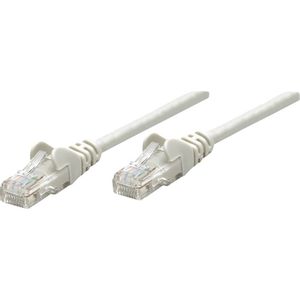 Intellinet 319867 RJ45 mrežni kabel, Patch kabel cat 5e U/UTP 7.50 m siva  1 St.