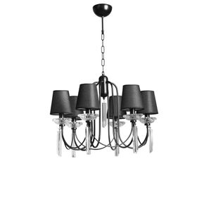 Kontes 8751-3 Black Chandelier