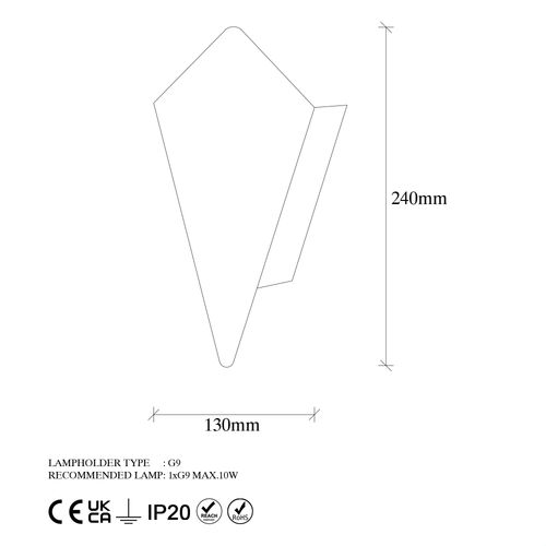 Opviq Zidna lampa, 942FLG1279 slika 5