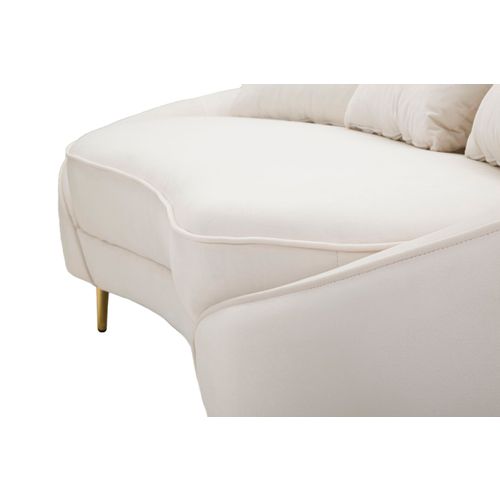 Mauro Ferretti Trosjed OSLO CREAM 185x84x68 cm slika 4