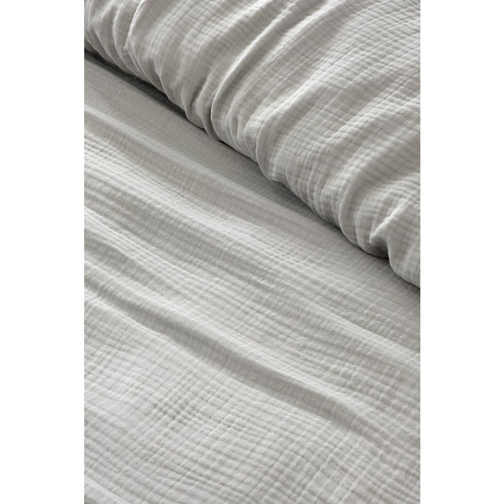 Muslin Sivi Prekrivač za Bračni Krevet (220 x 250) slika 2