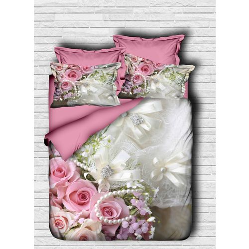 106 Pink
Grey
White Double Quilt Cover Set slika 1