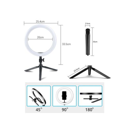 MANTA svjetlosni prsten s držačem za mobitel, Ring light, stativ 19cm MRL002 slika 5