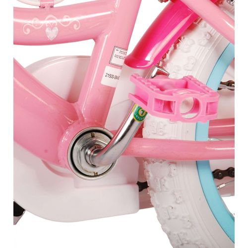 Dječji bicikl Disney Princess 14 inča Roza s dvije ručne kočnice slika 15