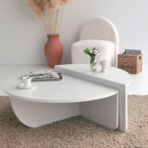Hanah Home Podium - White White Coffee Table slika 3