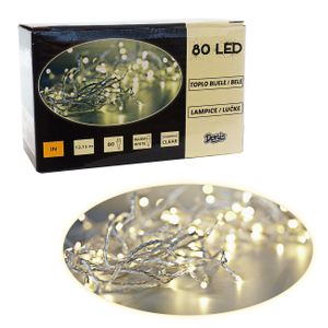 ***80 LED lanac na baterije t. beo