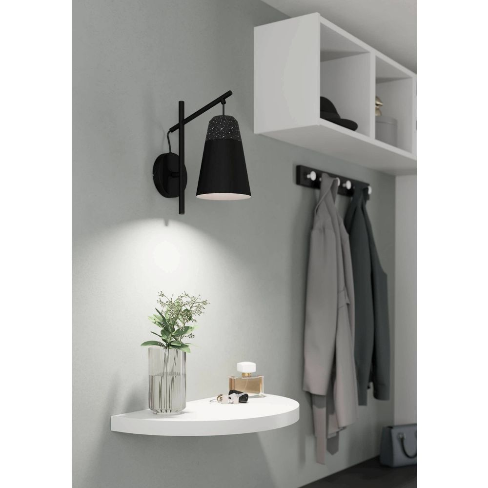Eglo zidna lampa 'Canterras' E27, tamno siva/bijela slika 7