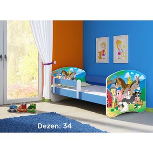 Deciji krevet ACMA II 180x80 + dusek 6 cm BLUE34