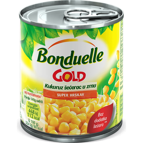 Bonduelle Gold Kukuruz šećerac 170g, ocjeđene mase 140g slika 1